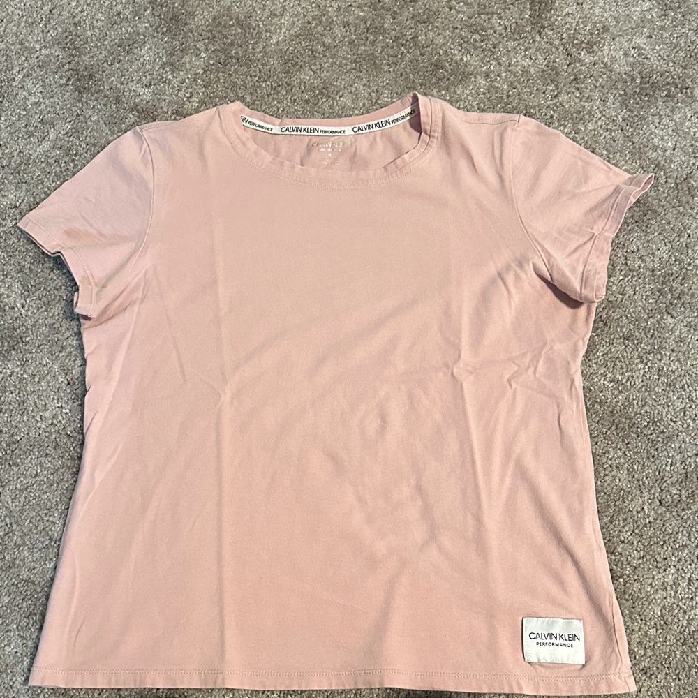 Calvin Klein Women's Blush Short Sleeve Tee